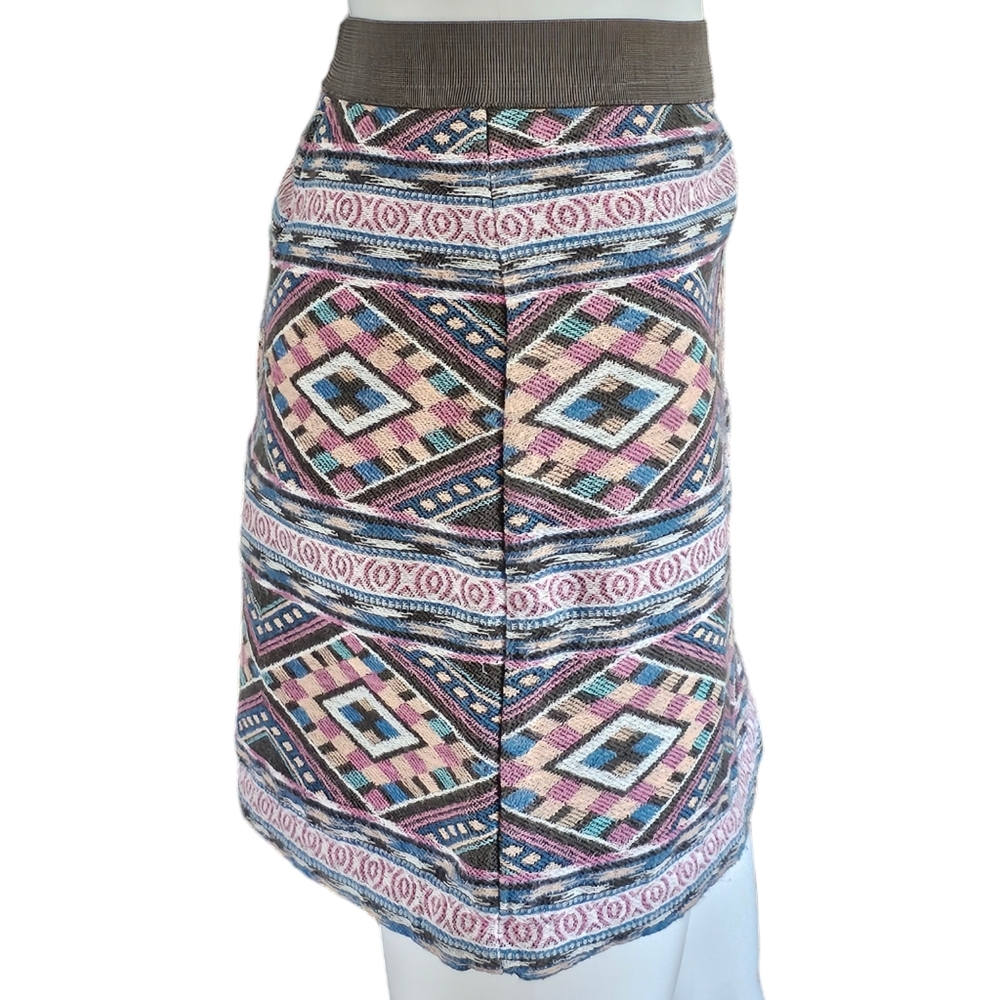 American Eagle Multicolored Aztec Mini Skirt Size… - image 4